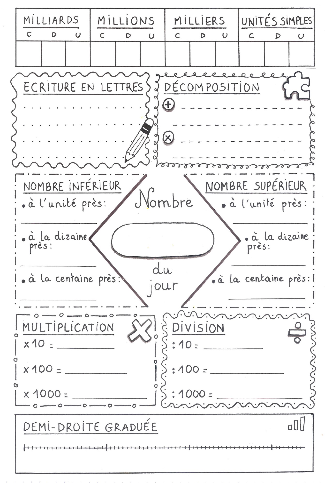 Num ration MA MAITRESSE DE CM1 CM2