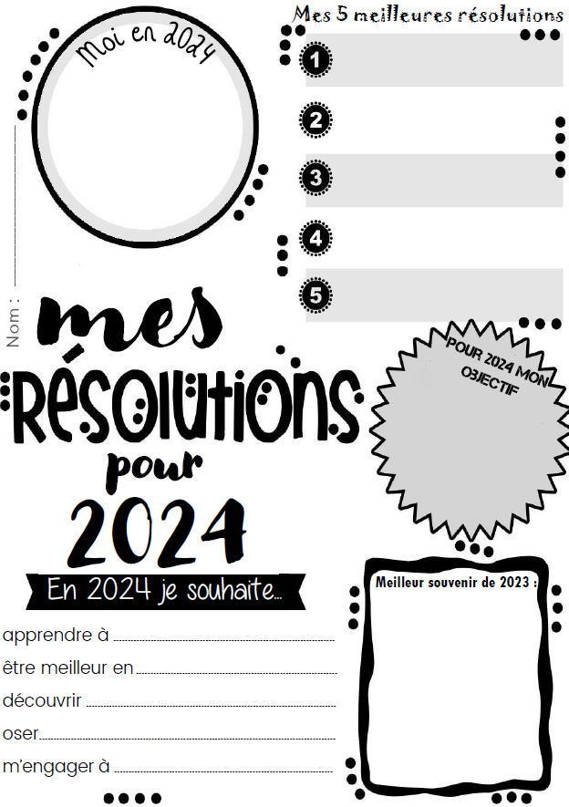 On adore : Nouvelle année, nouvelles résolutions (la liste à imprimer !)